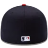 Atlanta Braves New Era Home Authentic Collection On-Field 59FIFTY Fitted Hat - Navy/Red